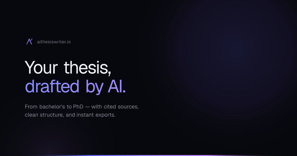 AI Thesis Writer 预览图
